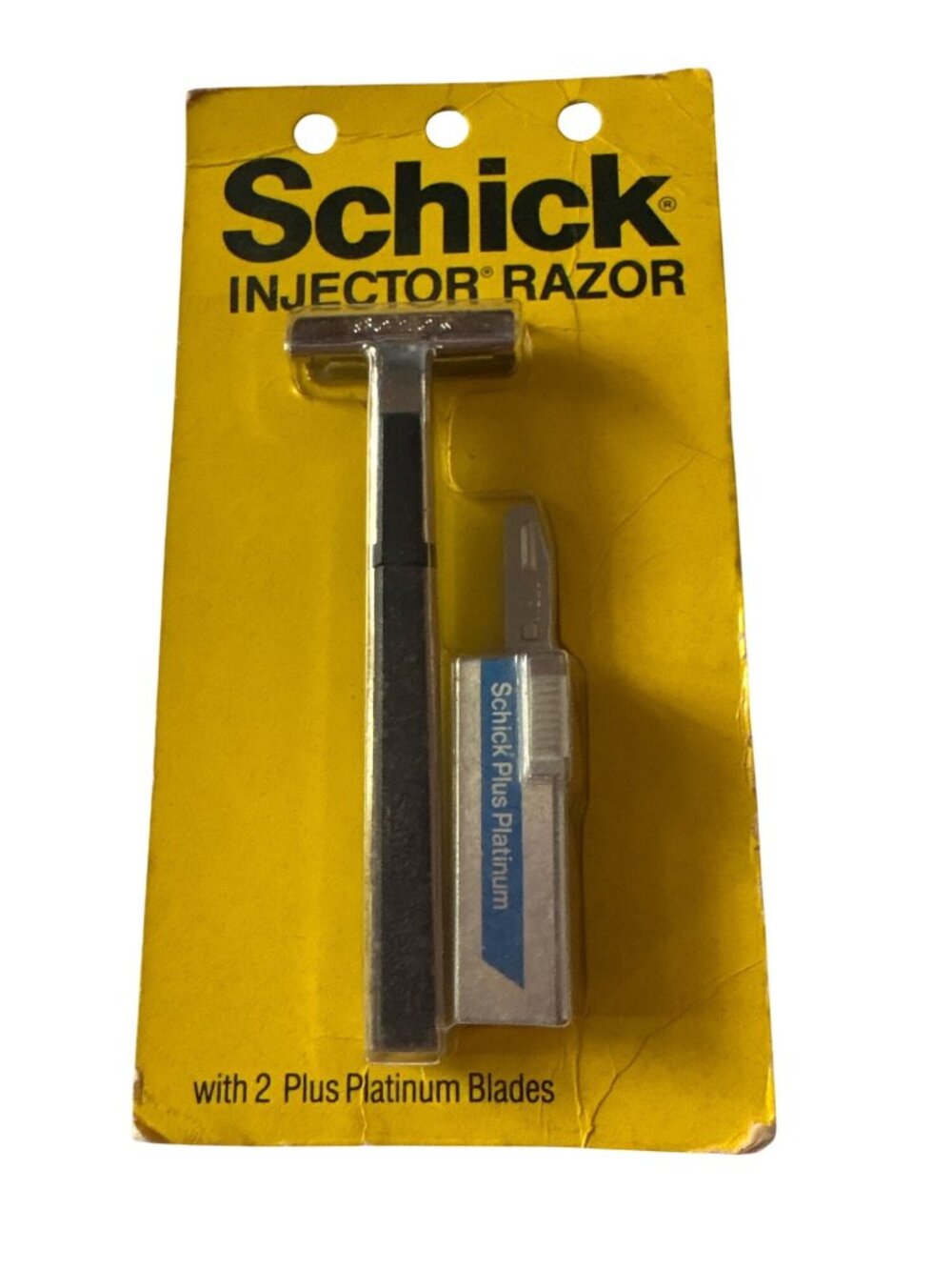 Schick Injector Razor With 2 Plus Platinum Blades Vintage Packaging